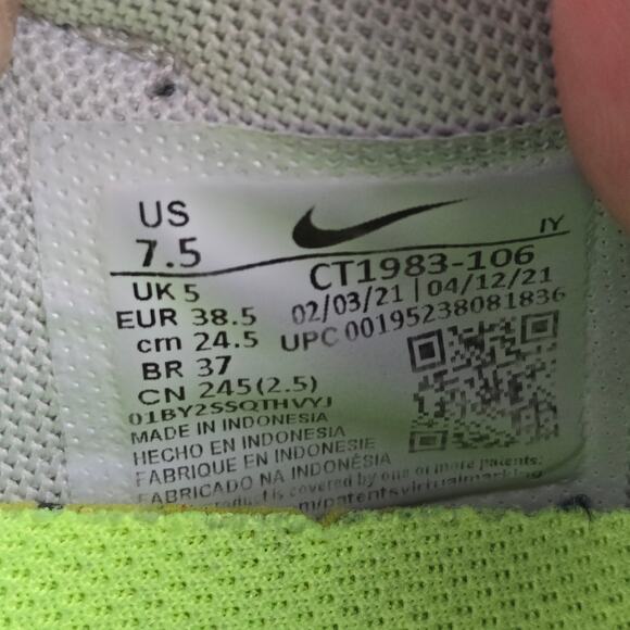 Nike Women 7.5 Waffle Racer Crater Summit White Aluminum Athletic Casual Sneaker - Picture 12 of 12